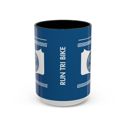 Sip. Laugh. Think. Repeat.  Blue Mug