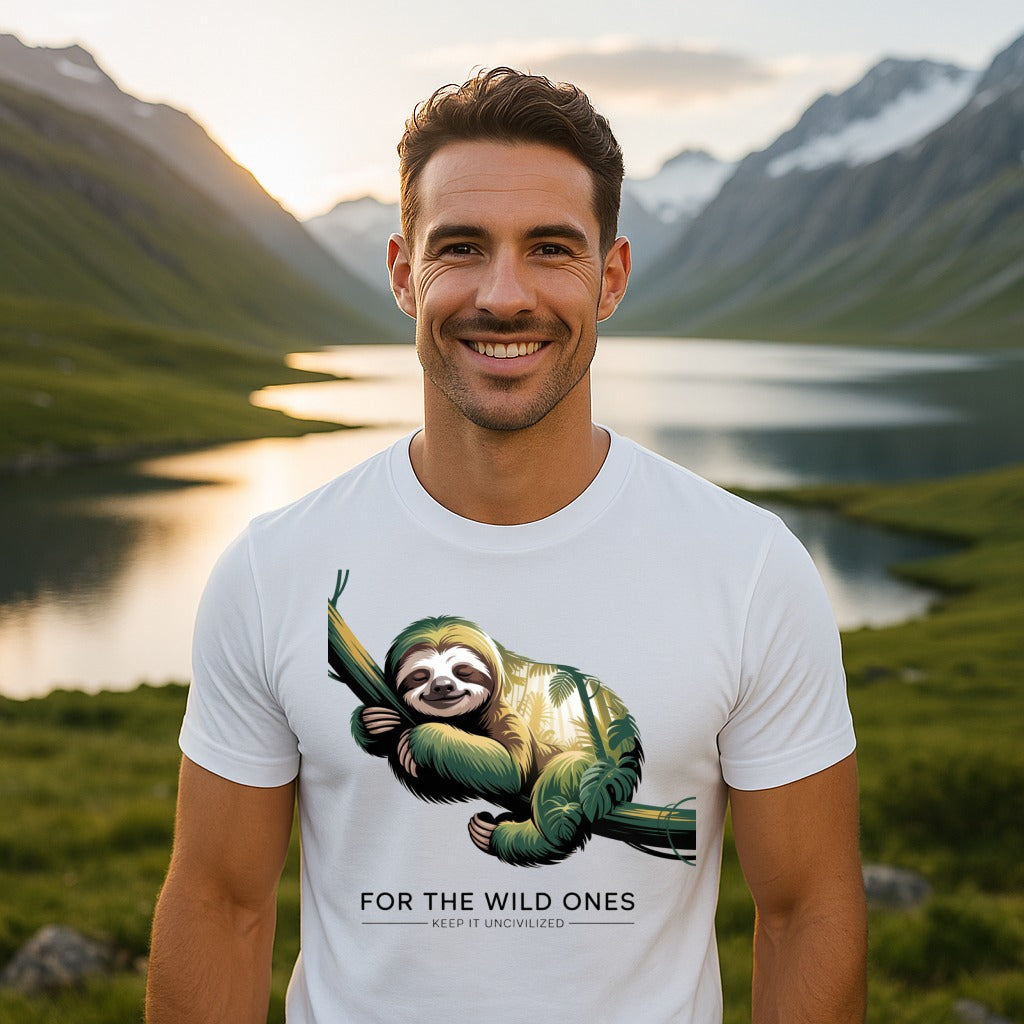 For The Wild Ones Sloth Graphic T-Shirt product