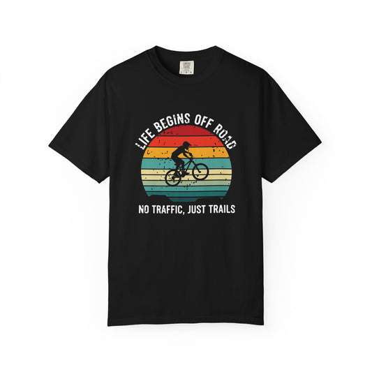"Life Begins Off Road: No Traffic, Just Trails" Vintage Tee