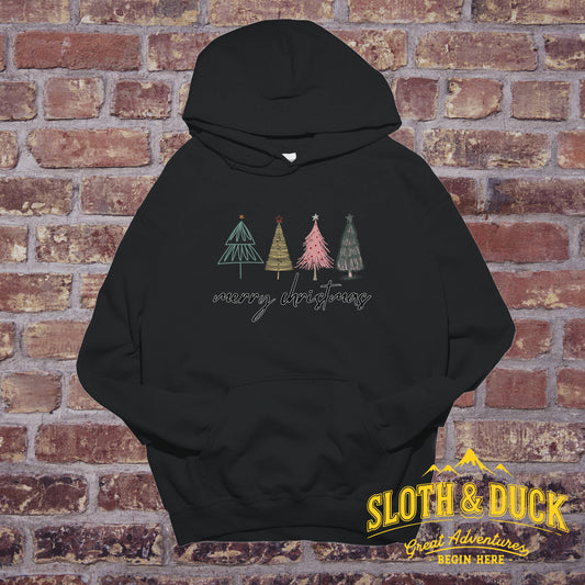 Merry Christmas Trees Unisex Hoodie