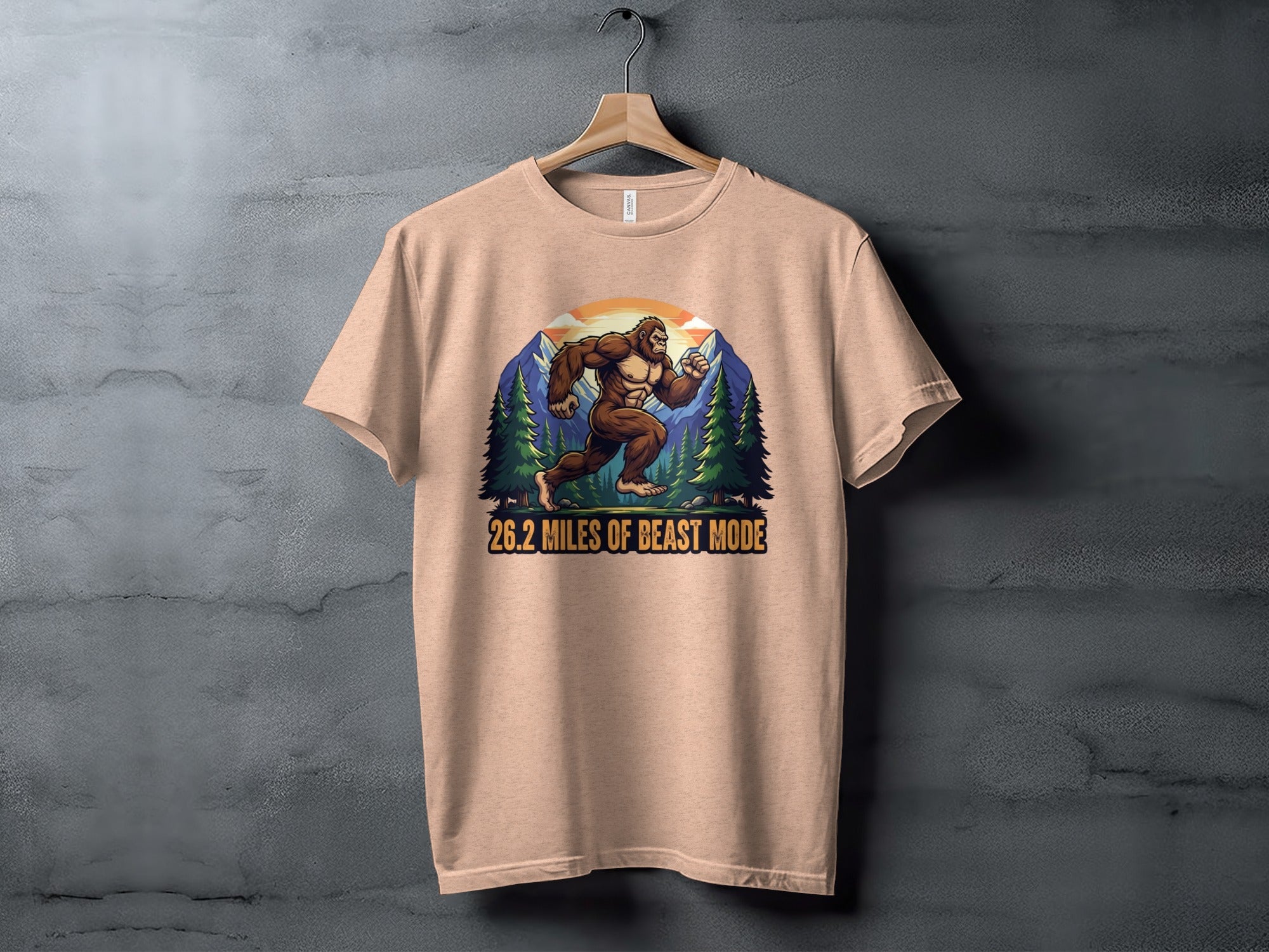 26.2 Miles Of Beast Mode Sasquatch Fun T-Shirt
