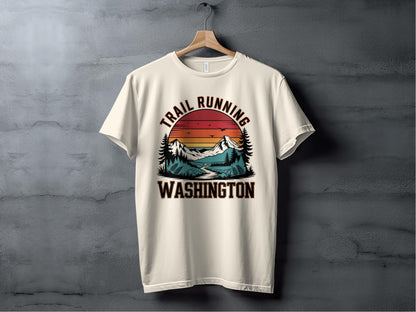 Trail Running Washington Graphic Tee Shirt product type
