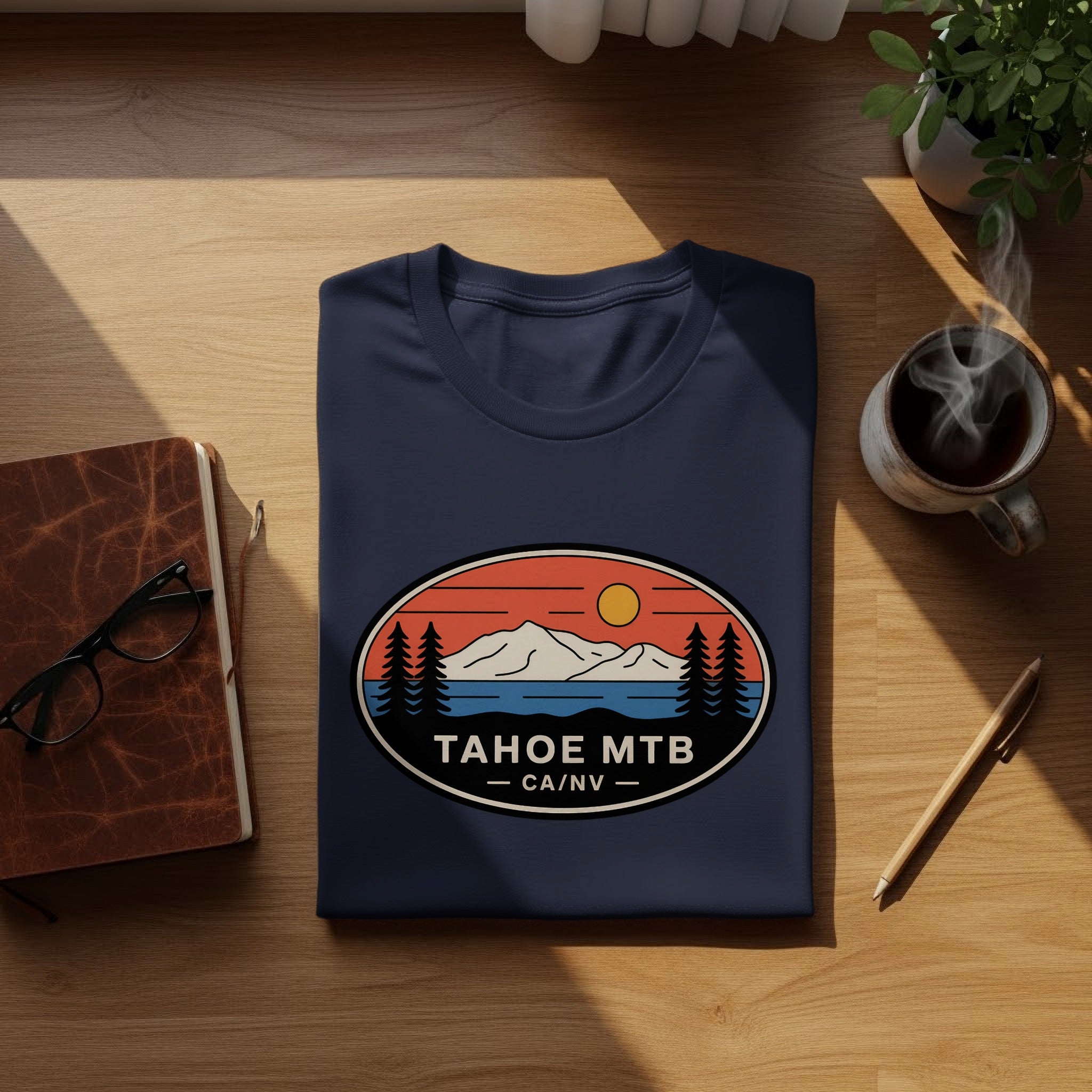 Tahoe MTB CA NV Adventure T-Shirt Nature Design
