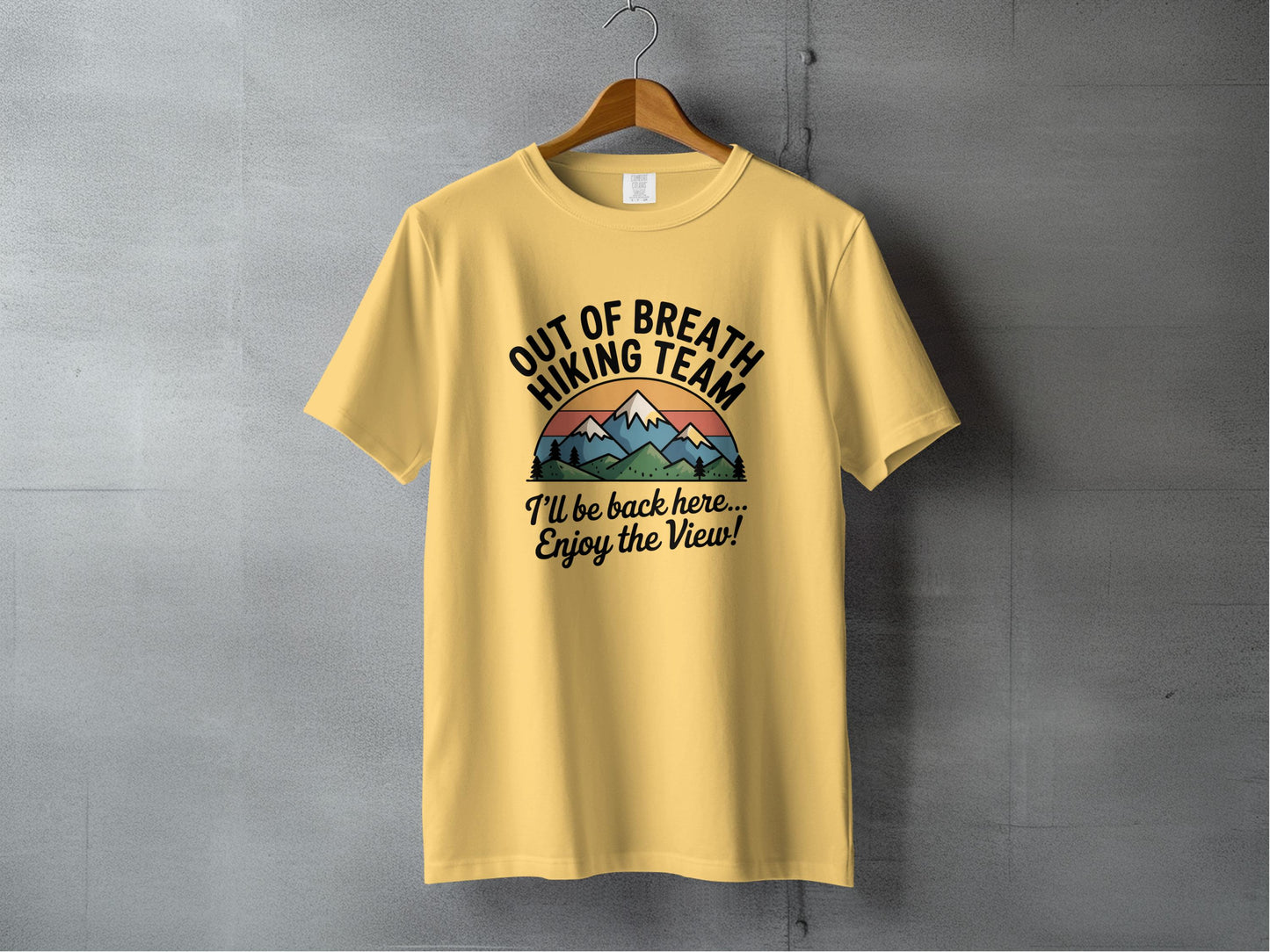 Out of Breath Hiking Team Enjoy the View T-shirt product type