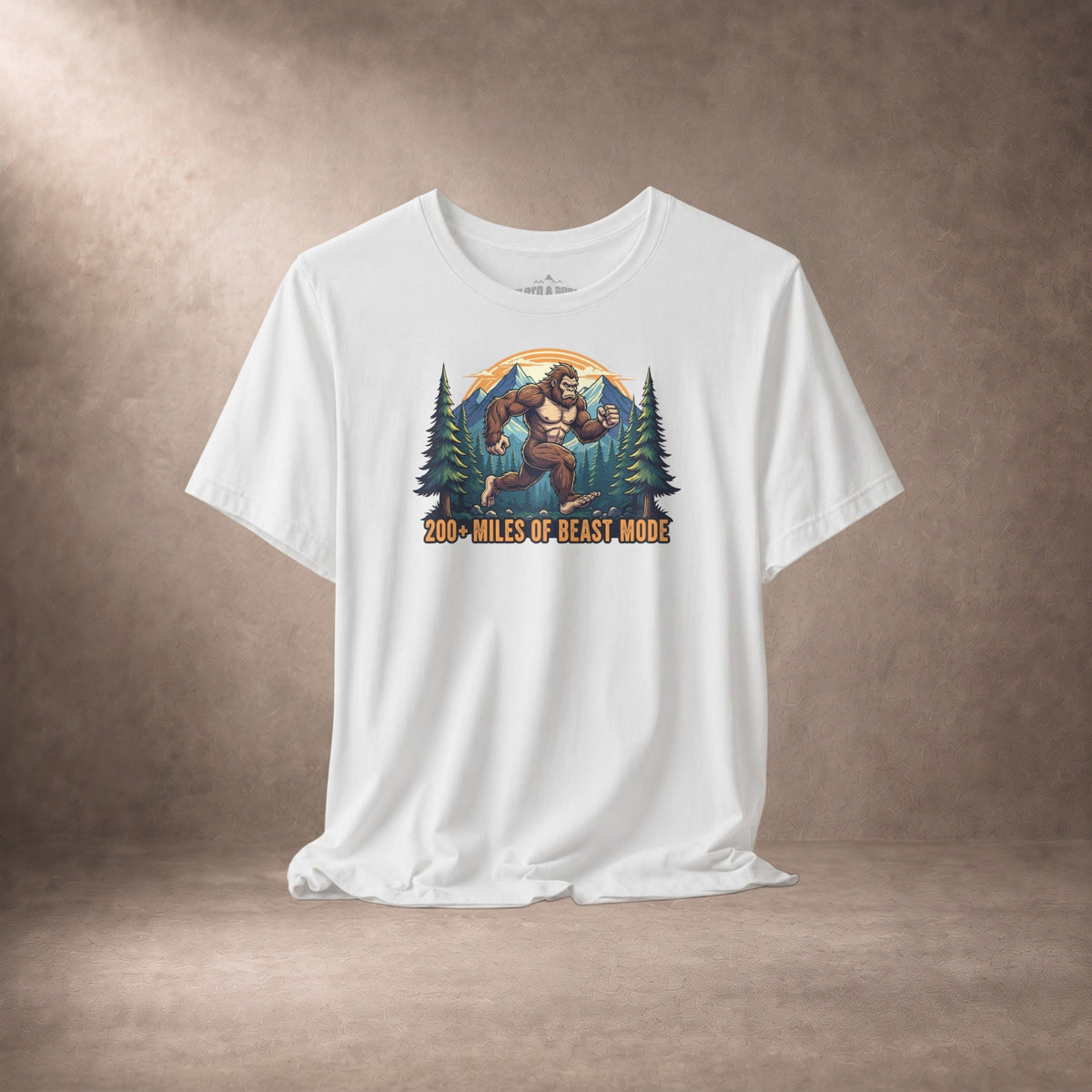 200 Plus Miles Of Beast Mode Running Sasquatch T-Shirt -XS - Sloth & Duck