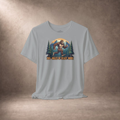 200 Plus Miles Of Beast Mode Running Sasquatch T-Shirt -XS - Sloth & Duck