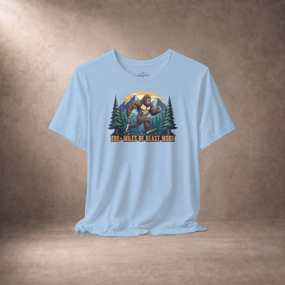 200 Plus Miles Of Beast Mode Running Sasquatch T-Shirt -XS - Sloth & Duck