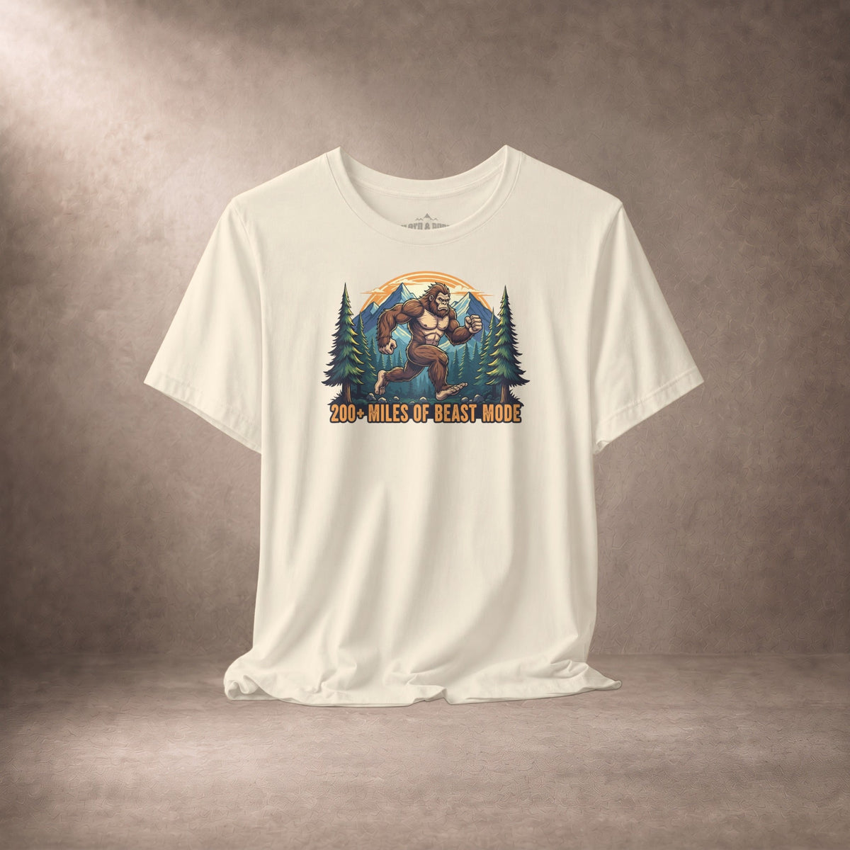 200 Plus Miles Of Beast Mode Running Sasquatch T-Shirt -XS - Sloth & Duck