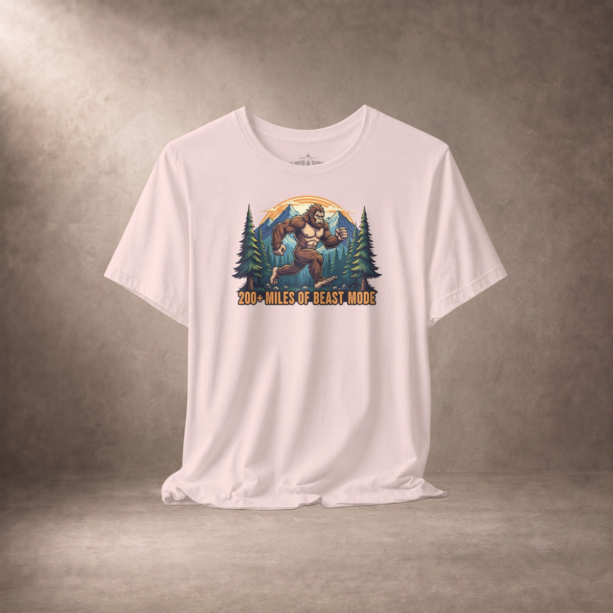 200 Plus Miles Of Beast Mode Running Sasquatch T-Shirt -XS - Sloth & Duck