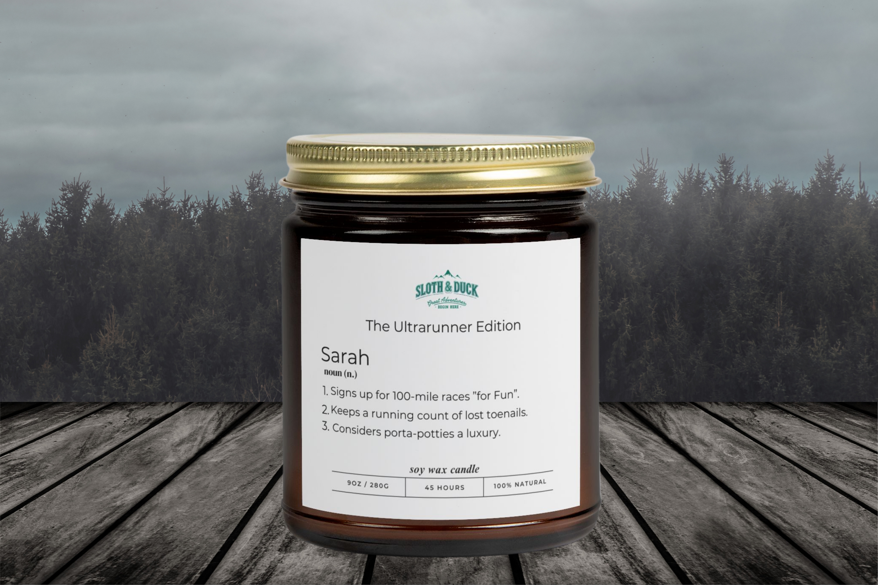 The Ultrarunner Edition Personalized Scented Candle