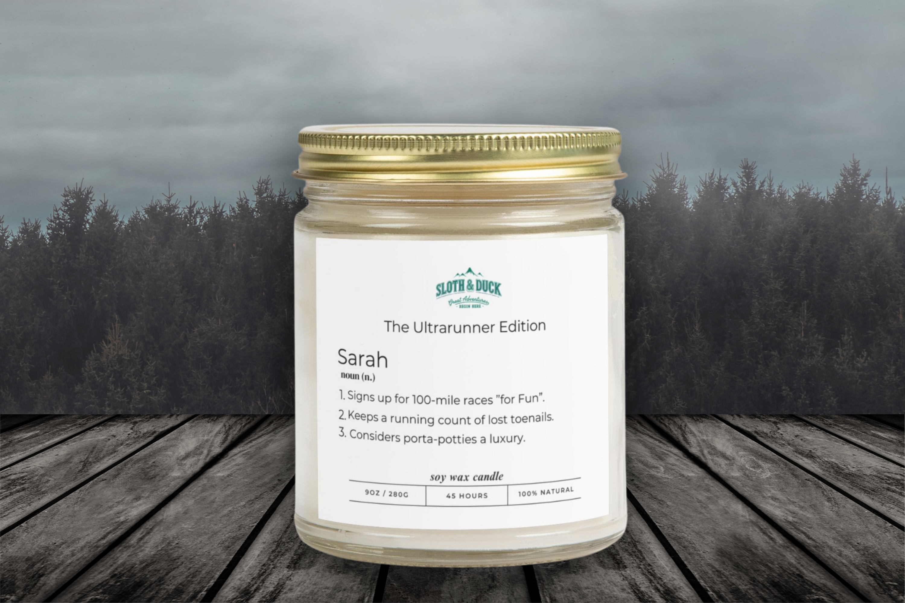 The Ultrarunner Edition Personalized Scented Candle