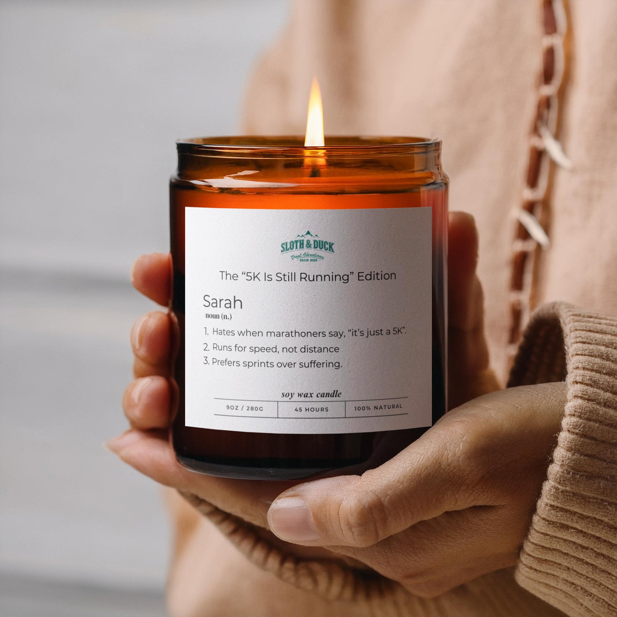 The 5k Is Still Running Edition (4oz & 9oz) Personalized Scented Candle