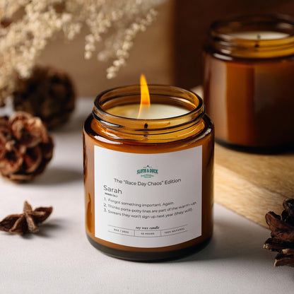 "The Race Day Chaos Edition" (4oz & 9oz) Personalized Scented Candle