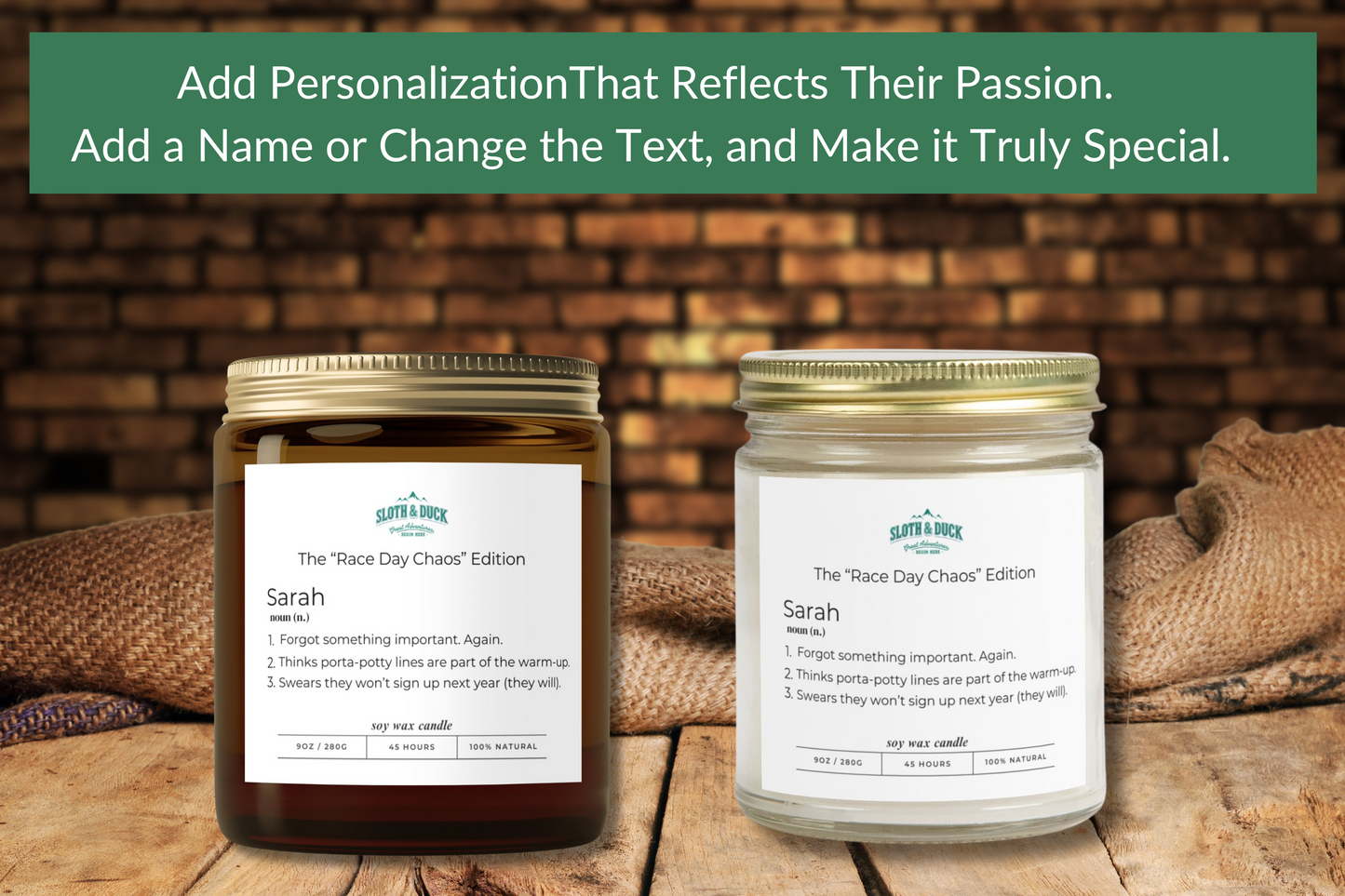 "The Race Day Chaos Edition" (4oz & 9oz) Personalized Scented Candle