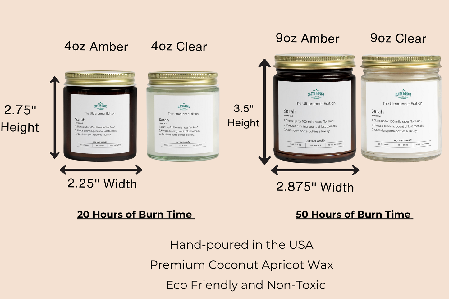 "The I Run For Snacks Edition" (4oz & 9oz) Personalized Scented Candle