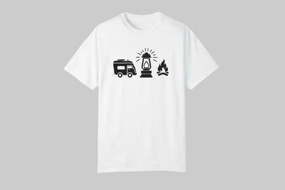 "RV. Lantern. Campfire." Graphic T-Shirt