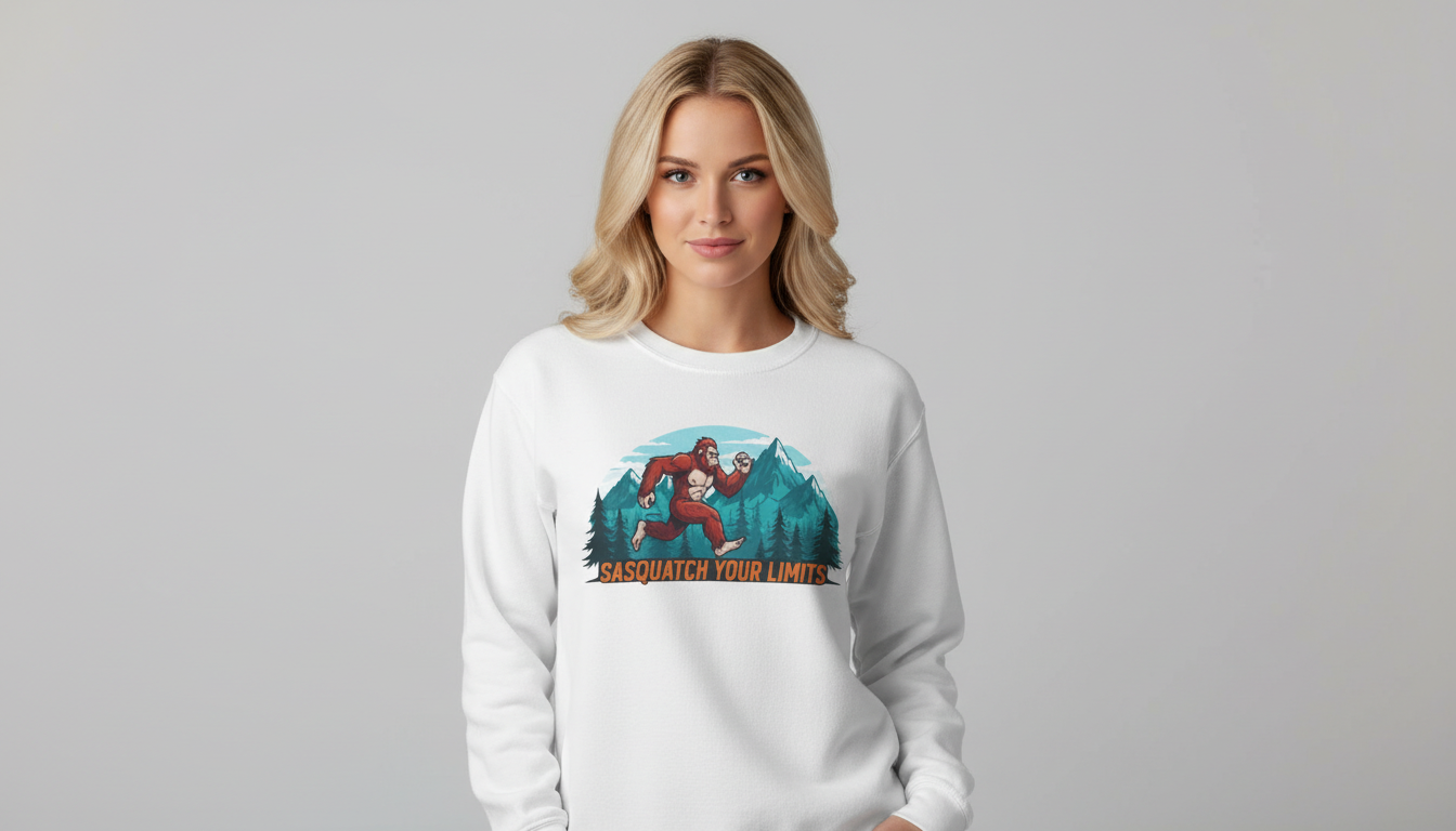 Sasquatch Your Limits, Trail Running Sweatshirt