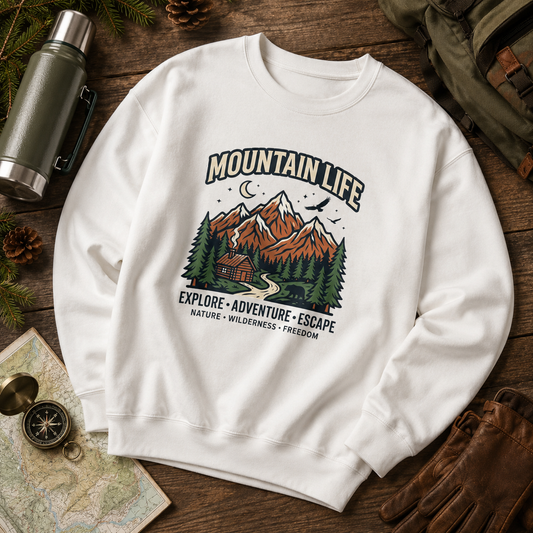 Sloth and Duck Heritage Mountain Crewneck – Premium Trail Sweatshirt