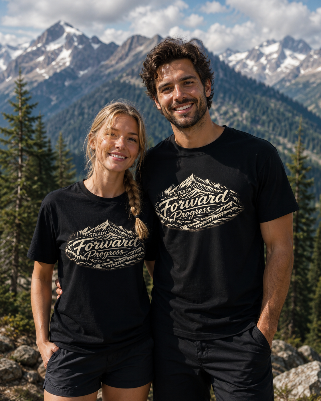 Steady Forward Progress Mountain T-Shirt