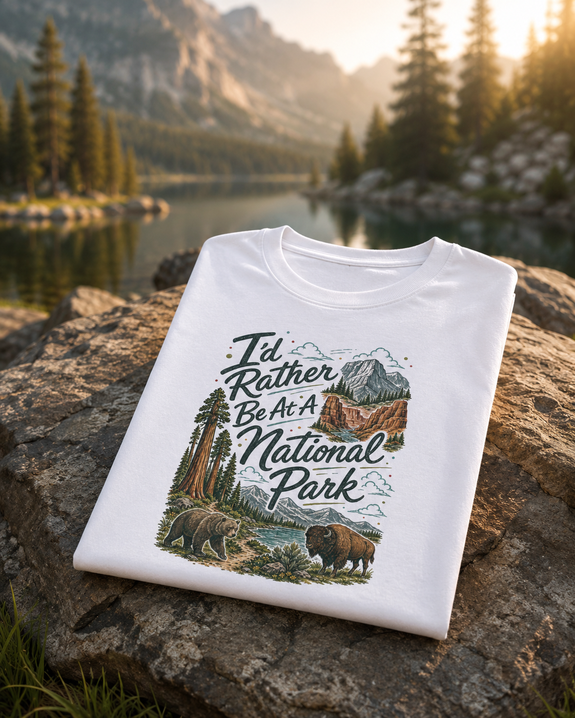 I'd Rather Be At A National Park T-shirt