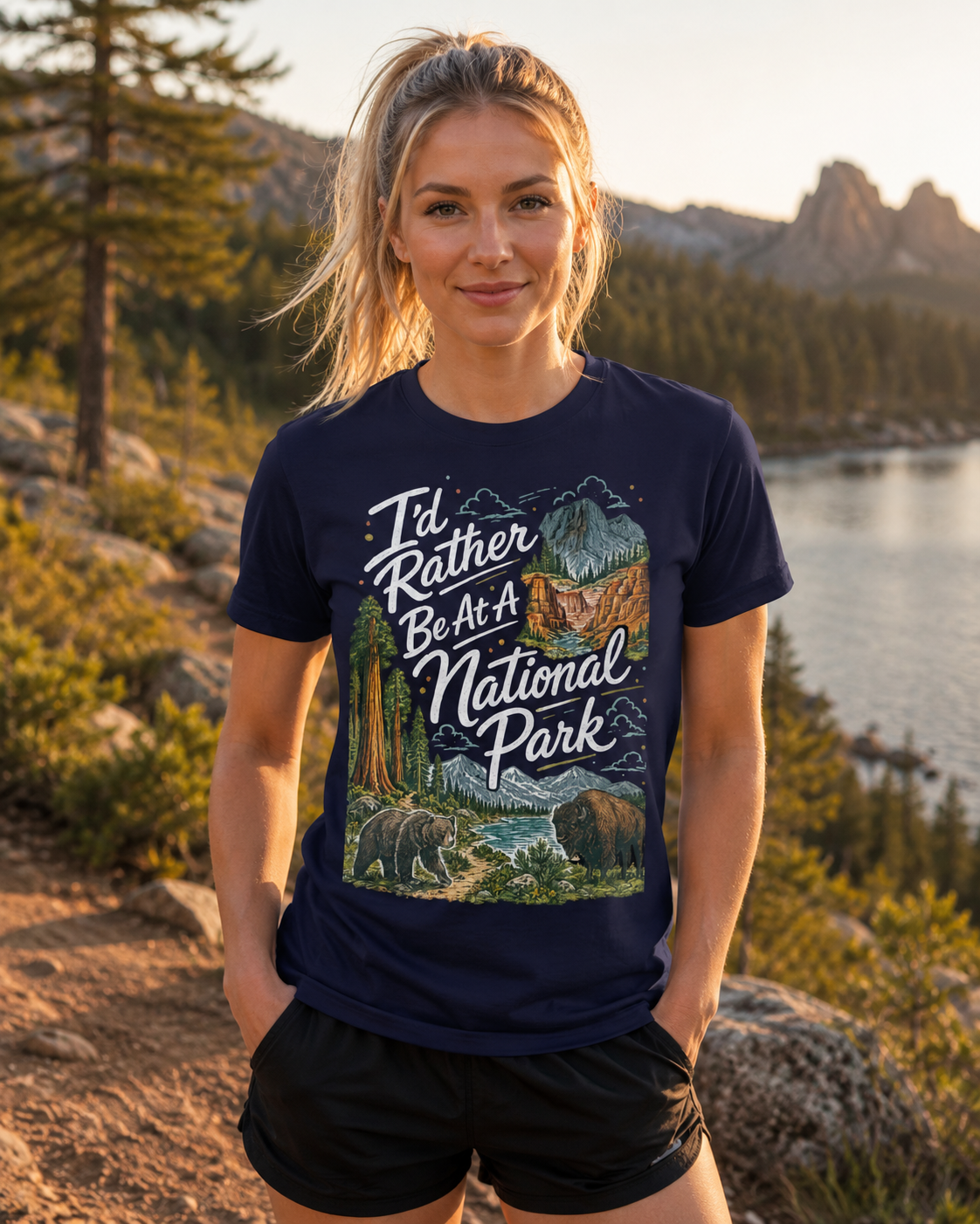 I'd Rather Be At A National Park T-shirt