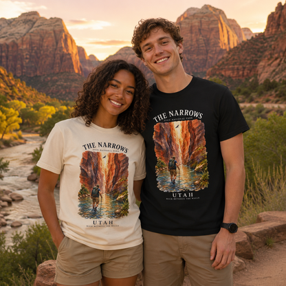 The Narrows Utah National Park Mountain T-Shirt