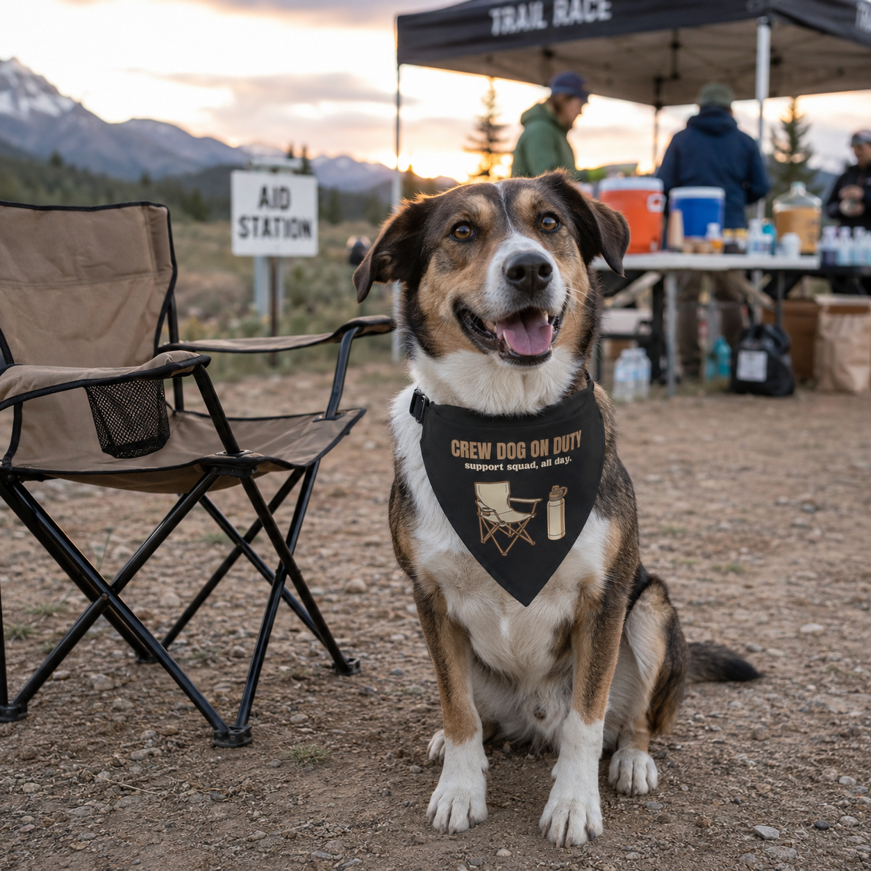 Crew Dog on Duty Pet Bandana