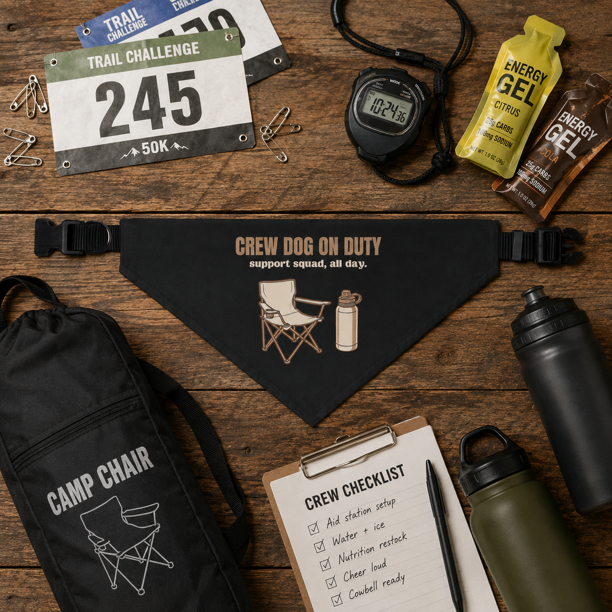 Crew Dog on Duty Pet Bandana