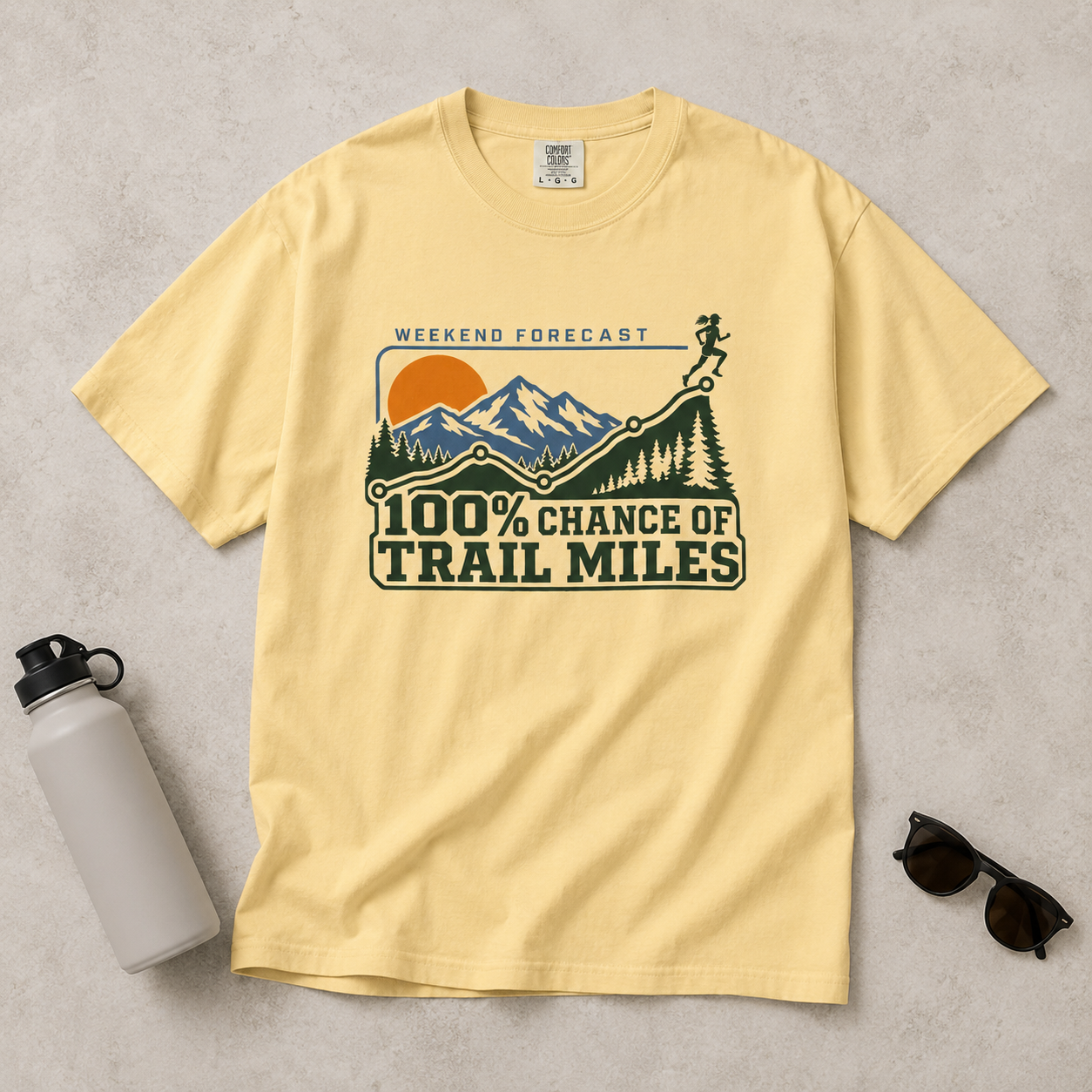 100% Chance of Trail Miles Women's T-Shirt