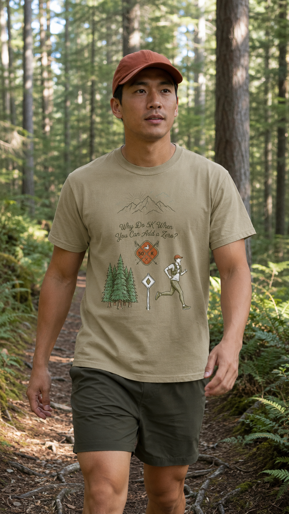 Why Do 5K When You Can Add a Zero 50K Men's Trail T-Shirt