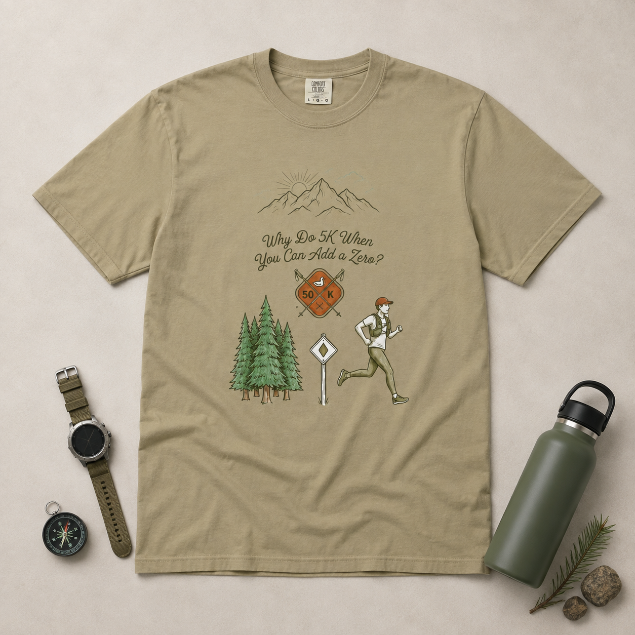 Why Do 5K When You Can Add a Zero 50K Men's Trail T-Shirt