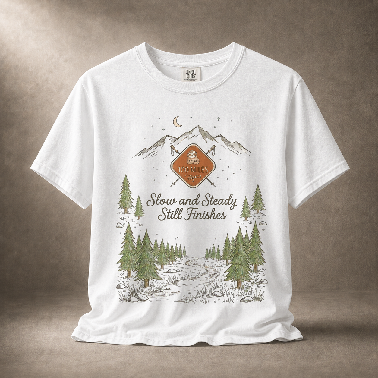 100 Mile Slow and Steady Still Finishes Trail T-Shirt