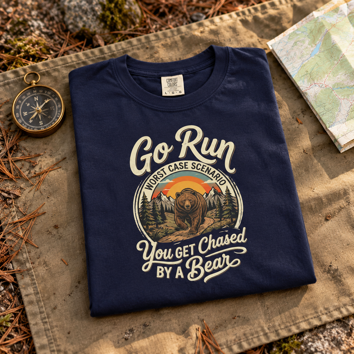 Go Run Worst Case Scenario You Get Chased by a Bear T-Shirt