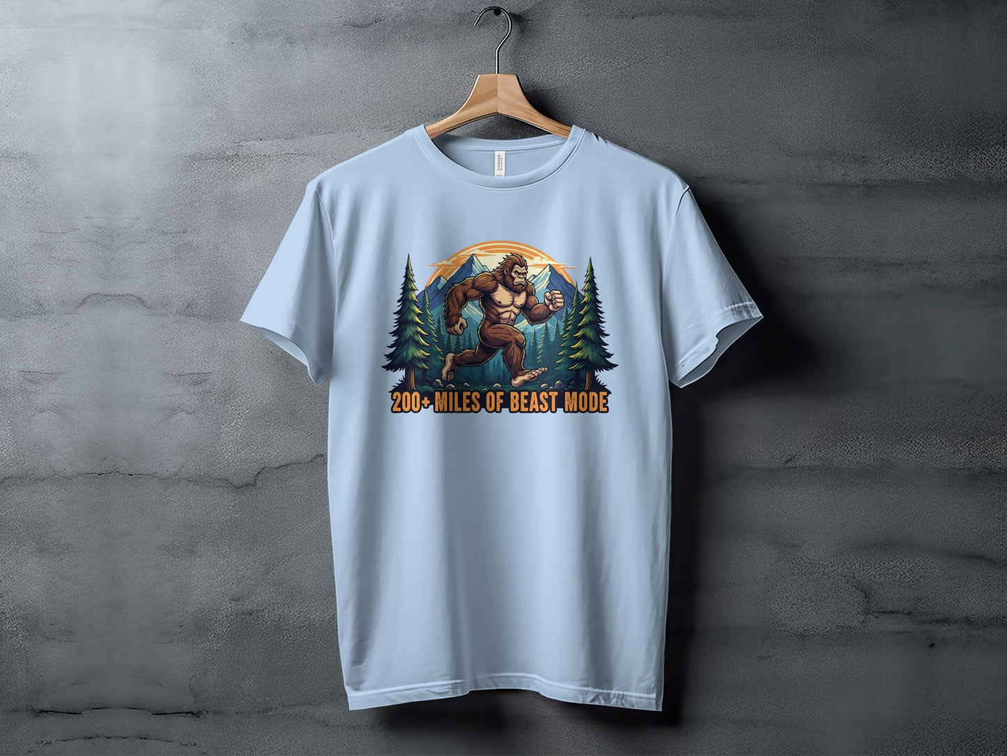 200+ Miles of Beast Mode T-Shirt for Outdoors Enthusiasts