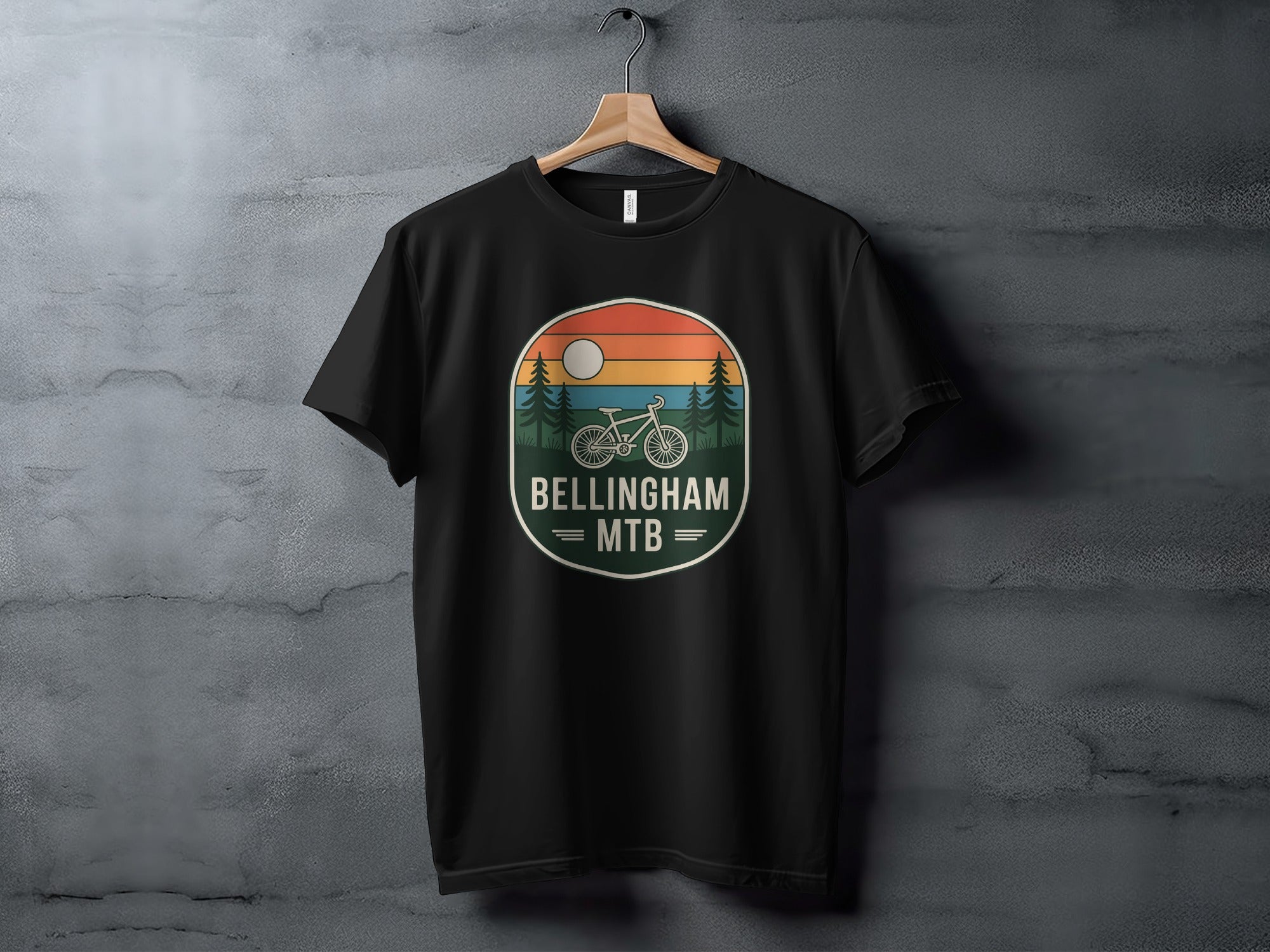 Bellingham MTB Bicycle Scenic Graphic Tshirt