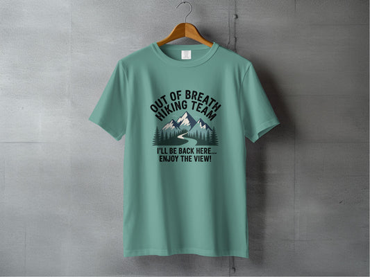 Out of Breath Hiking Team Enjoy the View shirt product