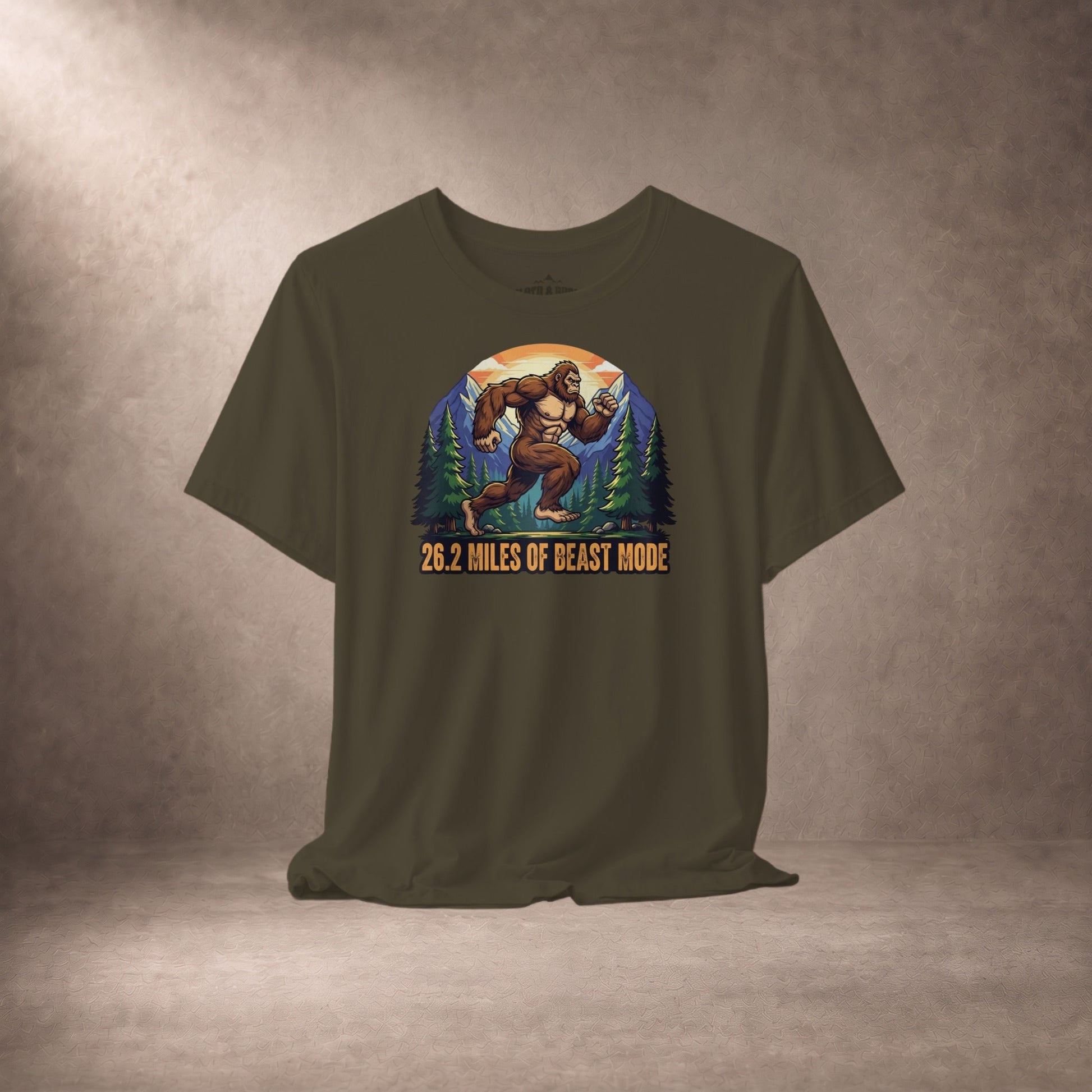 26.2 Miles Of Beast Mode Bigfoot Marathon Runner T-Shirt -XS - Sloth & Duck