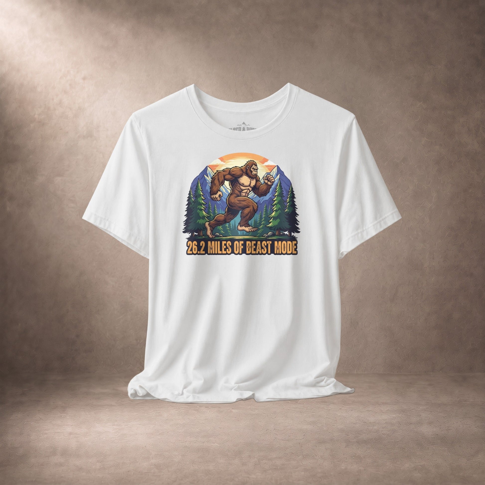 26.2 Miles Of Beast Mode Bigfoot Marathon Runner T-Shirt -XS - Sloth & Duck