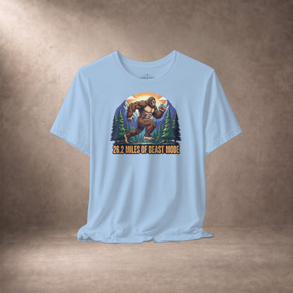 26.2 Miles Of Beast Mode Bigfoot Marathon Runner T-Shirt -XS - Sloth & Duck