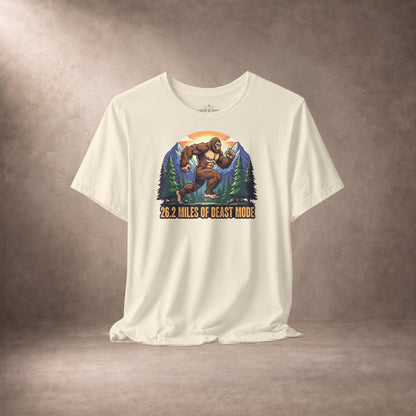 26.2 Miles Of Beast Mode Bigfoot Marathon Runner T-Shirt -XS - Sloth & Duck