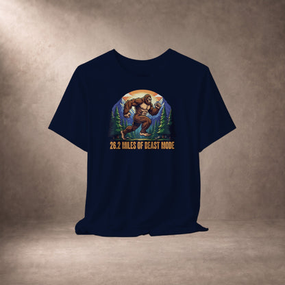 26.2 Miles Of Beast Mode Bigfoot Marathon Runner T-Shirt -XS - Sloth & Duck