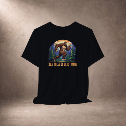 26.2 Miles Of Beast Mode Bigfoot Marathon Runner T-Shirt -XS - Sloth & Duck