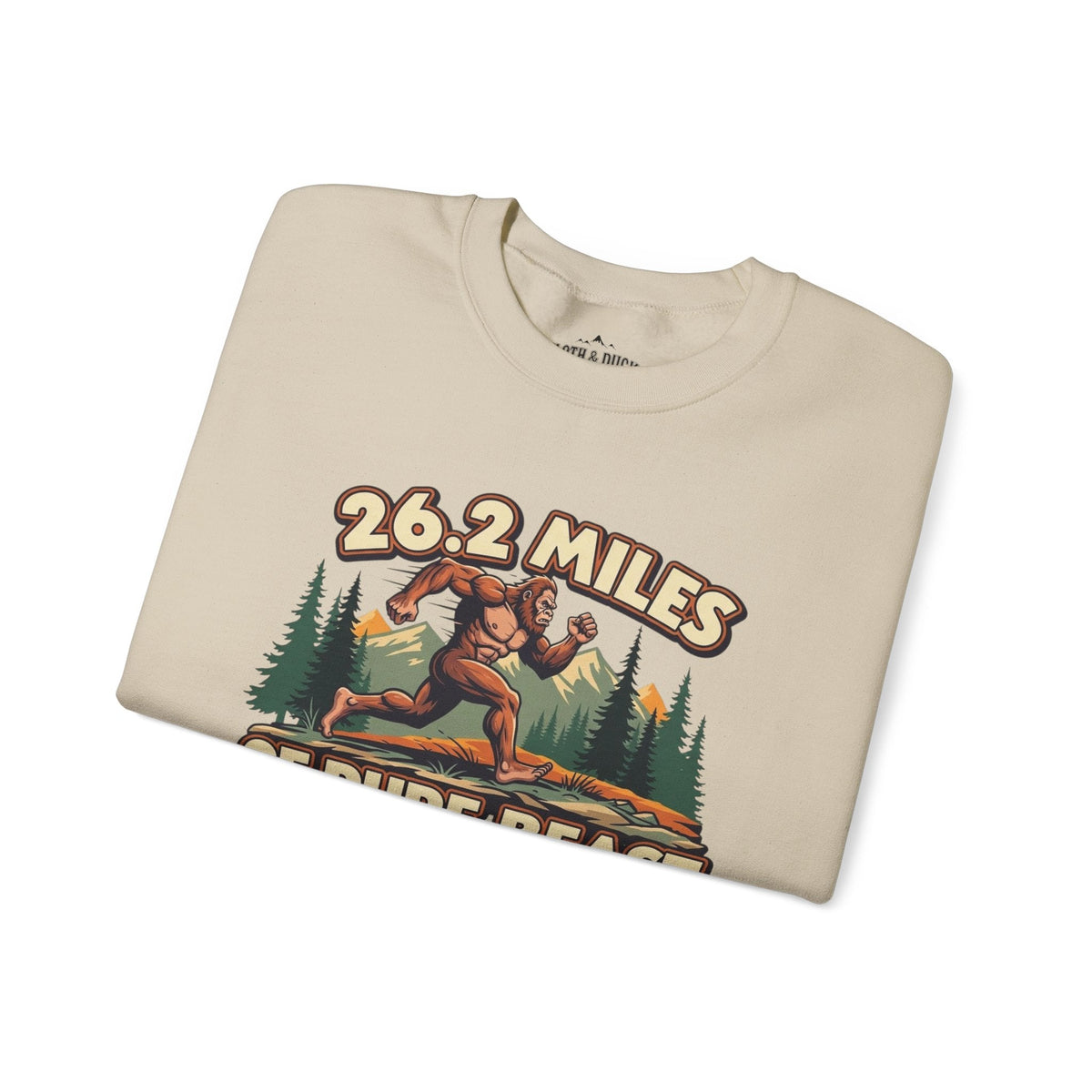 26.2 Miles of Pure Beast Marathon Sweatshirt - Sand - Sloth & Duck