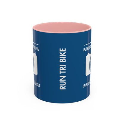 Sip. Laugh. Think. Repeat.  Blue Mug