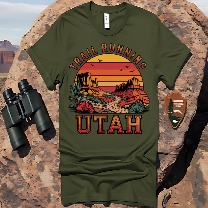 Trail Running Utah Scenic Landscape Graphic Shirt product