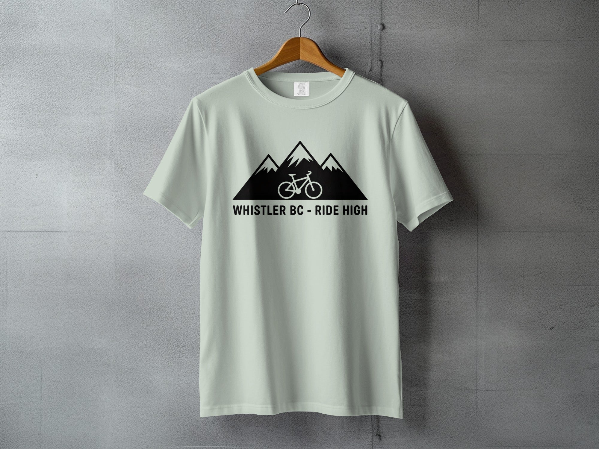 Whistler BC Ride High Mountain Biking T-shirt Product