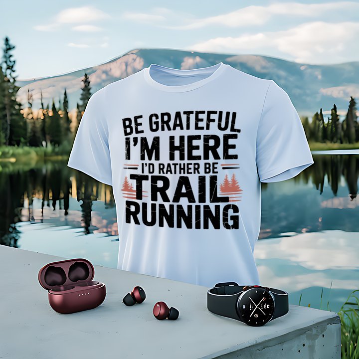 Be Grateful I'd Rather Be Trail Running product type