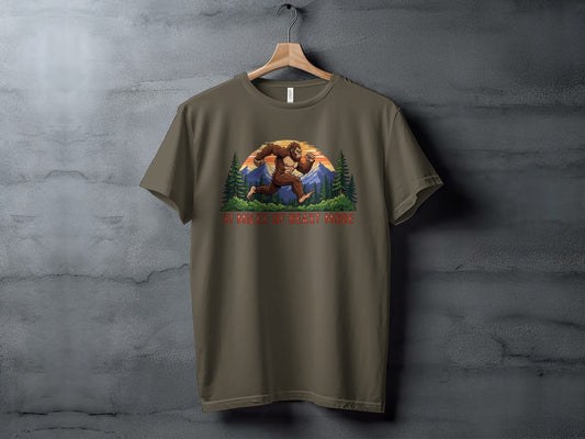 31 Miles of Beast Mode Bigfoot Running T-Shirt - XS - Sloth & Duck