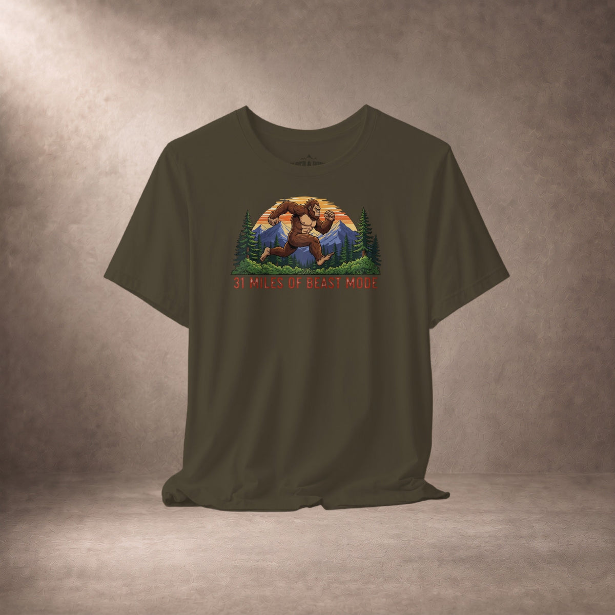 31 Miles of Beast Mode Bigfoot Running T-Shirt -XS - Sloth & Duck