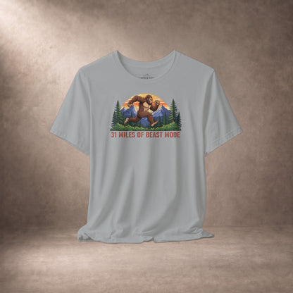 31 Miles of Beast Mode Bigfoot Running T-Shirt -XS - Sloth & Duck